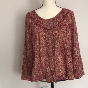 Free People We The Free Boho Blouse size SX